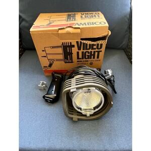 Video Light V-0100 Vintage 120V- 300 Watt Light Ambico